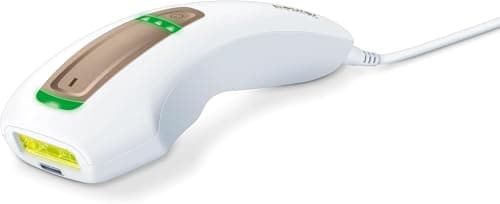 Beurer IPL Pure Skin Pro Depiladora compacta, depilación permanente con modo Auto-Flash, clínicamente probado, 600.000 pulsaciones de luz, 3 niveles intensidad, color blanco