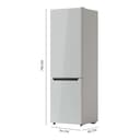 Cecotec Frigorífico Combi 2 Puertas de 262 Litros Bolero CoolMarket Combi 262 White E. 176 cm de Alto y 54 cm de Ancho, Bajo Consumo, LED Interior, Bandejas de Cristal y Control Electrónico - 2