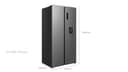 TCL 605L Side by Side No Frost American Fridge Freezer,Built-in Water Dispenser, Metal cooling Odour Free Non-plumbed 2.3L freshwater reserve, 68Dx91.3Wx185H centimetres Energy Class D - 9