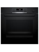 Bosch HRG532BB3 Serie 4, Forno con vapore da incasso, Display LED Touch, Funzione Air Fry, EcoClean, 15 programmi automatici, Nero, 60 x 60 cm - 1