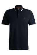 BOSS Mens Passertip Logo-Patch Slim-fit Polo Shirt in Stretch Cotton - 7