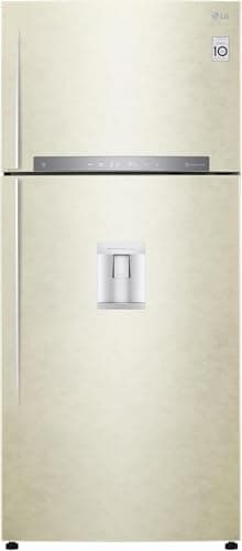 LG GTF744SEPED Frigorifero Doppia Porta, Classe E, 509l, Wi-fi, Door Cooling, Gestione Umidità, Dispenser Acqua, Cassetto 0 Gradi, Fabbricatore Del Ghiaccio, Compressore Smart Inverter Sabbia