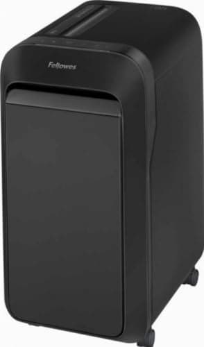 Fellowes distruggi documenti a microframmento LX221, 20 fogli, per piccolo ufficio, da 3 a 5 utenti, distruggidocumenti con tecnologia Intellibar, 100% anti inceppamento e Safesense, nero