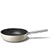 Smeg, CKFW3001CRM Non-Stick Wok, Diameter 30 cm, Ergonomic Stainless Steel Handle, Suitable for All Hob Types, Oven up to 250°, Capacity 5.3L, Black Cream - 1
