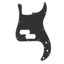 Musiclily 13 Agujeros Precision Bass Pickguard Golpeador para Fender American/México Standard Bajo Estilo P, 1 capa Negro Mate - 1