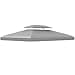 Outsunny 3x4m Gazebo Canopy Replacement, 2 Tier Top Roof UV Cover Garden Patio Outdoor Sun Awning Shelters, Light Grey (TOP COVER ONLY) - 1