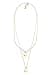 Elli Necklace Layer-Look with Geo Minimal Platelet Pendants in 925 Sterling Silver Gold Plated - 3