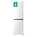 Hisense RB327N4BWE 55cm Freestanding 50/50 Fridge Freezer - 256 litre capacity - Total No Frost -LED Light - Reversible door - Silver - E Rated, H182.4 x W55 x D56.2 (cm) - 1