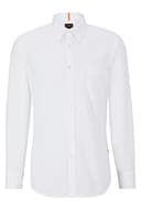 BOSS Relegant_6_M, Camisa Hombre, White100, - 1