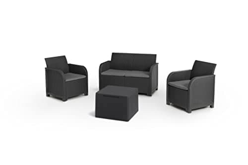 Keter Rosalie Lounge Set Graphite