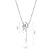 HinDaLi Collana Donna Ciondolo Luna e Stelle Collana in Argento 925 per Donna Bambina Ragazza Pendente Luna Crescente Zirconi Pendente Stella Cristalli Brillantini Gioielli - 2