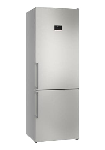 Bosch XXL Fridge-Freezer Series 6, 203 x 70 cm, 311 L Cooling and 129 L Freezer, NoFrost, VitaFresh XXL, Flex Interior, Fold-Out Shelf Level, Perfect Fit, Brushed Steel, KGN49AIBT