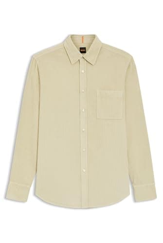 Hugo Boss Relegant 6 M Herren Hemd, Light Beige, M EU