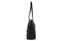 Michael Kors Charlotte - Bolsa grande con cremallera superior, Negro Sig, Large - 4