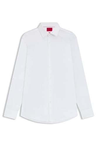 HUGO Kenno, Camicia, Bianco (Open White 199), 42, da Uomo