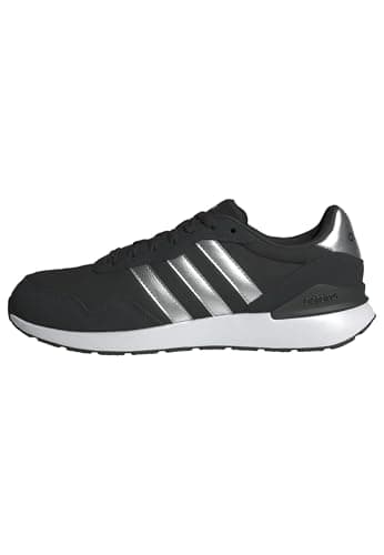 adidas Donna Run 60s 4.0 Shoes, Core Black/Silver Metallic/Cloud White, 41 1/3 EU