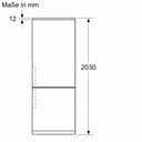 Bosch Kühl-Gefrier-Kobination 203 x 60 cm, Serie 4, KGN392I1F, 260 L Kühlen & 103 L Gefrieren, Total No Frost, längere Frische mit VitaFresh XXL, Extra leise, Gebürsteter Stahl mit AntiFingerprint - 6