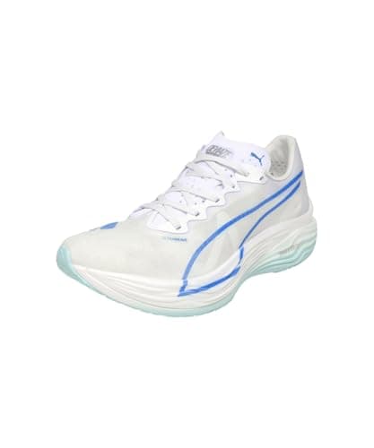 Puma Deviate Nitro™ Elite 3 Scarpe da corsa da uomo, Bianco-blu velocità, 45 EU