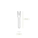 BIOZOYG Forchette di Legno per Patatine Fritte Posate Ecologiche Forchette Compostabili di Legno Duro Natura I Forchetta Legno Snack Currywurst Stuzzichino Spiedini Festa I 1000 Forchettine 8,5cm - 5