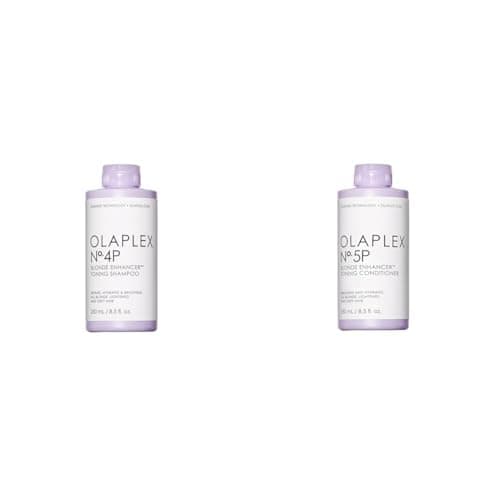 OLAPLEX Shampoo tonificante Blonde Enhancer Nº4P 250 ml + Nº.5P Blonde Enhancer™ Toning Conditioner