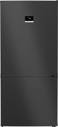 Bosch KGP86AXB0N, Series 8, Smart XXL Fridge-Freezer, 186 x 86 cm, 419 L Cool & 202 L Freezer, NoFrost, Flexible Interior, 3 x Longer Fresh, Brushed Black Steel