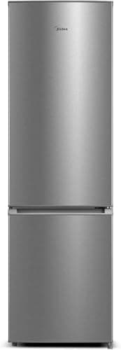 Midea MERB276FGE02A 270L Frigorifero Combinato, Total No Frost, Altezza 180 cm, All-Around Cooling, Display Digitale, 199L Frigo + 71L Congelatore, Inox