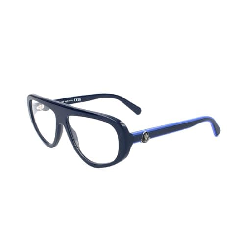 Gafas de Vista Moncler ML5196 090 SHINY BLUE 57/14/145 Hombre