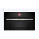 Bosch CBG7341B1 - Forno compatto da incasso, serie 8, 60 x 45 cm, prodotto in Germania, nero, antimacchia e autopulente, Air Fry, programmi automatici, touch screen colorato con anello di comando - 3