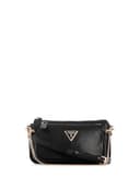 GUESS Noelle Double Pouch Crossbody, Bag Women, Negro, One Size - 1