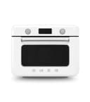 Smeg, COF01WHEU, Dampf-Kombibackofen, 10 Kochfunktionen, 33 automatische Rezepte, abnehmbarer Tank, Dampfgaren, Entkalkungsfunktion, 1800 W Leistung Weiß - 1