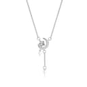 HinDaLi Collana Donna Ciondolo Luna e Stelle Collana in Argento 925 per Donna Bambina Ragazza Pendente Luna Crescente Zirconi Pendente Stella Cristalli Brillantini Gioielli - 1