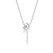 HinDaLi Collana Donna Ciondolo Luna e Stelle Collana in Argento 925 per Donna Bambina Ragazza Pendente Luna Crescente Zirconi Pendente Stella Cristalli Brillantini Gioielli - 1