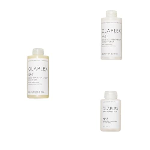 Olaplex No. 4 Bond Maintenance® Shampoo, N°.5 Bond Maintenance® Conditioner, and No. 3 Hair Perfector™ Bundle