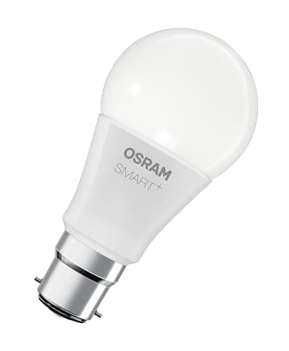 OSRAM Smart+ LED Bulb, A60 RGBW B22D Bulb Compatible with Alexa and Google Home, Adjustable White, Multi-Colour, Wi-Fi, Filament Design