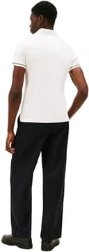 Tommy Hilfiger Men Liquid Cotton RWB Cuff Slim Polo MW0MW41612 S/S Polo, White, M - 3