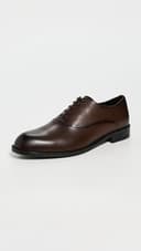 BOSS Men's Tayil Smooth Leather Oxford Dress Shoe, Coconut Brown, 40 - 2