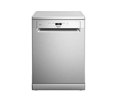 Hotpoint Ariston HA4FFC14BX – Lavastoviglie Libera Installazione 14 Coperti, Classe C, ActiveDry, Terzo Cesto Fisso, Pastiglia, Igienizzante, Avvio Ritardato – 85 x 60 x 59 cm (AxLxP)