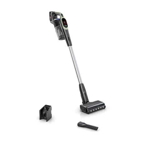 Bosch Unlimited 9 BBS921TBA Scopa Elettrica Senza Fili, Batteria 3.0 Ah, Tecnologia MicroClean, Compressore Slider, Luci LED, Verde