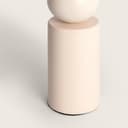 LEDKIA LIGHTING - Lámpara de Mesa Cerámica Rahma | Diseño Boho Chic | Base Cerámica y Pantalla Tela | Soporte Bombilla E27, Beige - 8