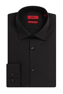 HUGO Herren C-jenno Freizeithemd, Black001, 43 EU - 7