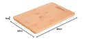 Tabla Cortar Cocina Fabricada En Madera De Bambu 100% Con Asa 30x20 cm.Tabla Cortar,Carne Pescado,Verduras,Frutas,Alimentos - 4