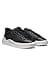 HUGO Mens Blake Tenn Cupsole Trainers in Smooth Leather Size 9 Black - 4