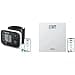 OMRON RS3 Intelli IT Wrist Blood Pressure Monitor Clinically Validated + OMRON HN300T2 Intelli IT Smart Digital Bathroom Scale with Free App for iOS/Android Grey - 1
