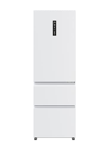 Haier 3D 60 Series 5 HTW5618ENPW - Frigorífico Combi, WIFI, Botellero, Funciones Inteligentes, 360L, My Zone, Cajón Humidity Zone, Total No Frost, Ancho 60cm, Motor Inverter, Luz LED, Blanco