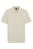 BOSS Mens Passertip Logo-Patch Slim-fit Polo Shirt in Stretch Cotton - 1