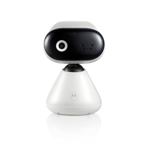 Motorola Nursery PIP1000 Baby Monitor with Camera - Surveillance Camera with App - Baby Monitor - Night Vision, Digital Zoom, Lullabies and Two-Way Communication - Wall Mounted - White