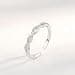 Epoch World Anello en Argent 925 avec Zircone Cubique Anello Argento 925 Donna Regaolabile Anelli Aperto Idéale pour Fiançailles, Mariage et Anniversaire Gioielli - 4