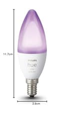 Philips Hue White & Color Ambiance E14 LED Lampe Einzelpack, dimmbar, bis zu 16 Millionen Farben, steuerbar via App, kompatibel mit Amazon Alexa (Echo, Echo Dot) [Energieklasse A] - 6