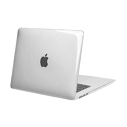 MOSISO Cover Compatibile con MacBook Air 15 Custodia M4 M3 M2 2025 2024 2023 A3241 A3114 A2941 con Touch ID, Cover per Macbook Air 15 Pollici M4 M3 M2 Protezione Rigida Case, Cristallino