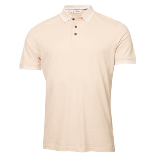 Calvin Klein Herren Campus 3 Knopf-Polo-Hemd - Steingekippt - L